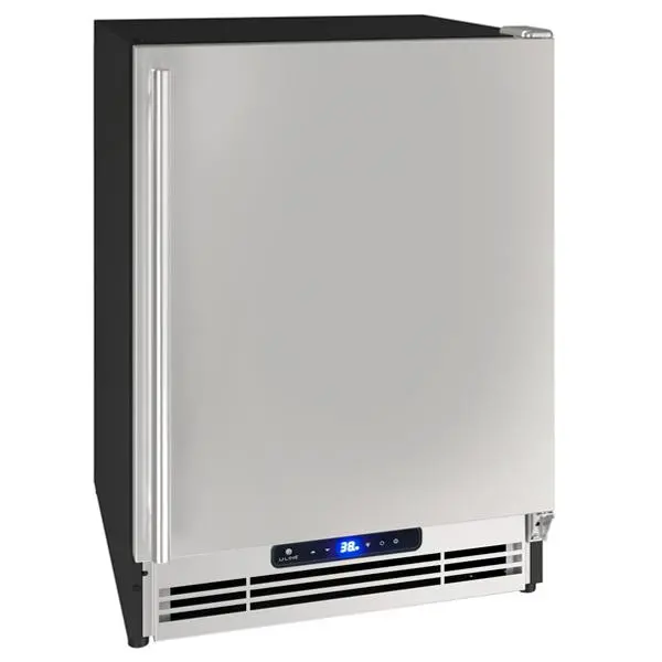 U-Line 21-Inch Weather-Resistant Outdoor Fridge With Solid Door 1