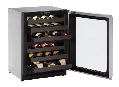 U-Line 24-Inch Outdoor Dual-Zone Wine Cooler – Glass Door With Lock 1