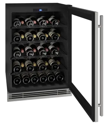 U-Line 24-Inch Outdoor Wine Cooler – Contemporary Glass Door 1