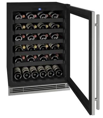 U-Line 24-Inch Outdoor Wine Cooler – Transparent Glass Front 1