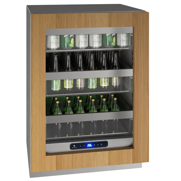 U-Line 24" Outdoor Glass-Door Refrigerator – Custom Panel-Ready Design 1