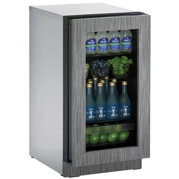 U-Line 24" Outdoor Refrigerator – Clear Glass-Door Design 1