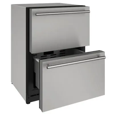 U-Line 24" Outdoor Refrigerator – Drawer-Style Storage Configuration 1