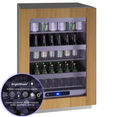 U-Line 24" Outdoor Refrigerator – Panel-Ready Glass Door 1