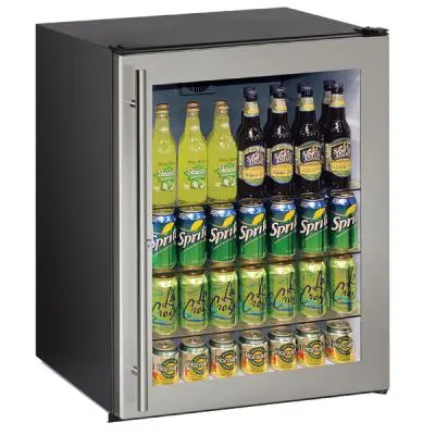 U-Line 24" Outdoor Refrigerator With Locking Glass Door 1