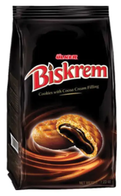 Ulker Biskrem Cocoa-Filled Chocolate Biscuits – 205G Pack 1