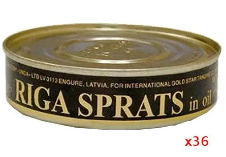 Undo Smoked Riga Sprats In Sunflower Oil – 36-Pack Case (160G Tins) 1