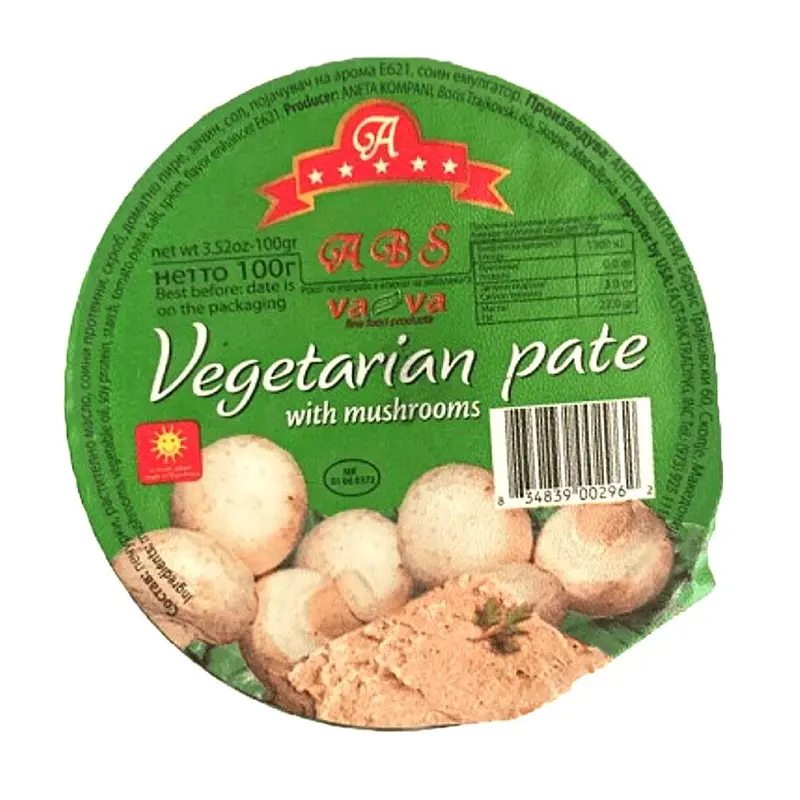 Vava Aneta Mushroom-Based Vegetarian Pâté, 100G 1
