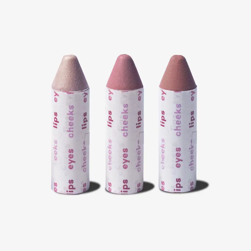 Vegan Multi-Use Lip-To-Lid Color Balmies (3-Pack) 1