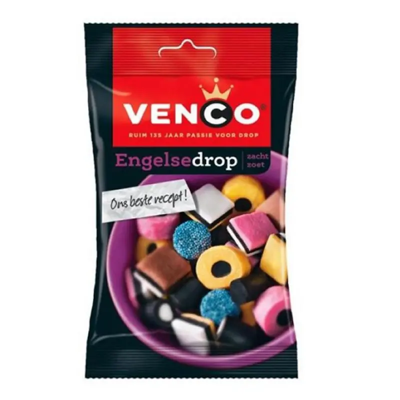 Venco Assorted English Licorice Drops – Engelse Drop, 100G (3.53 Oz) 1