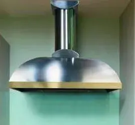 Vent-A-Hood 30" Sleek Wall-Mount Range Hood – 600 Cfm With Polished Brass Trim 1
