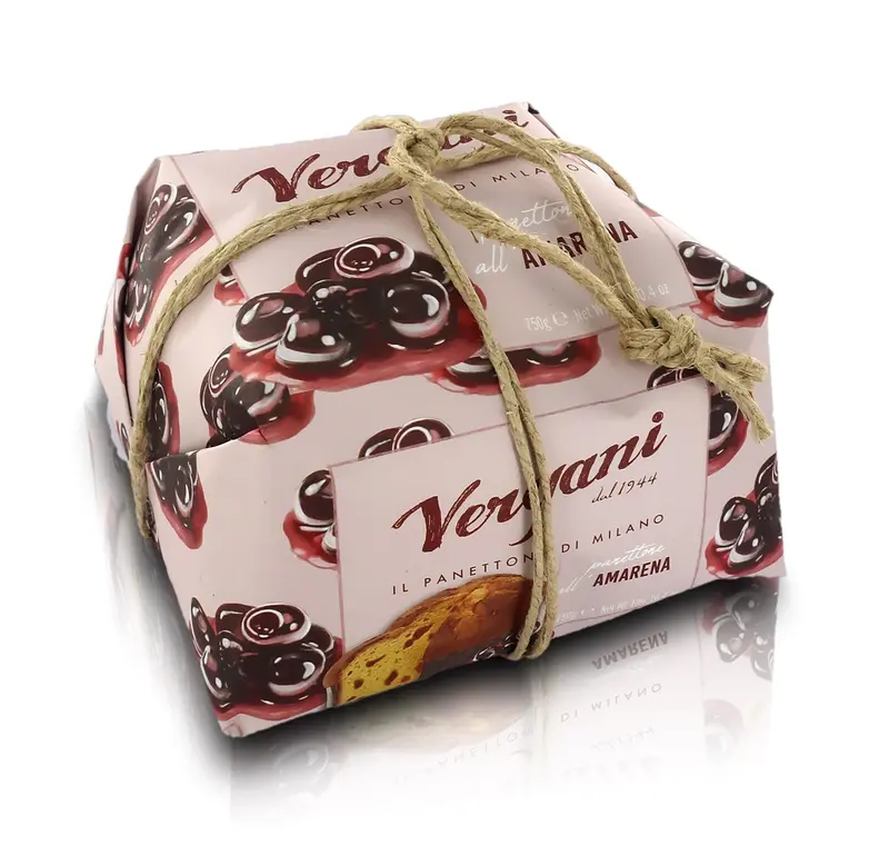 Vergani Black Cherry Panettone, 750G Holiday Loaf 1