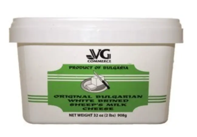 Vg Commerce Bulgarian Feta – 2 Lb Plastic Container 1