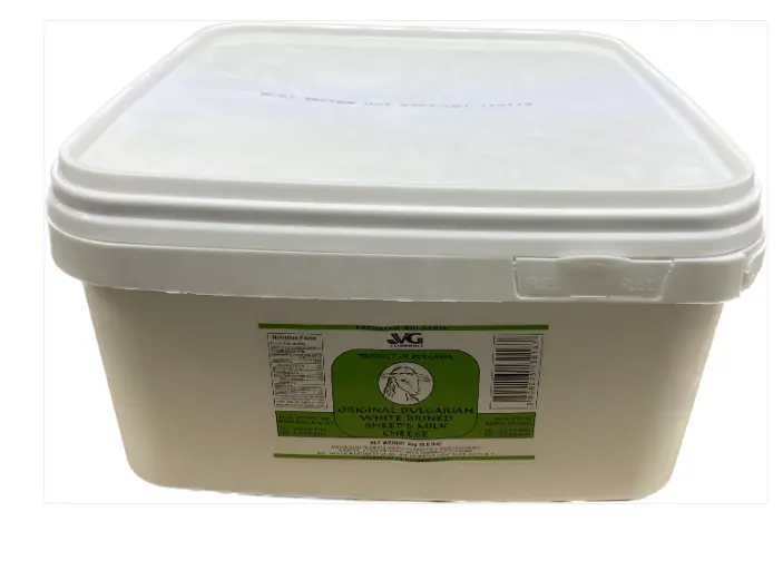 Vg Commerce Bulgarian Feta – 8.8 Lb (4 Kg) Plastic Pack 1