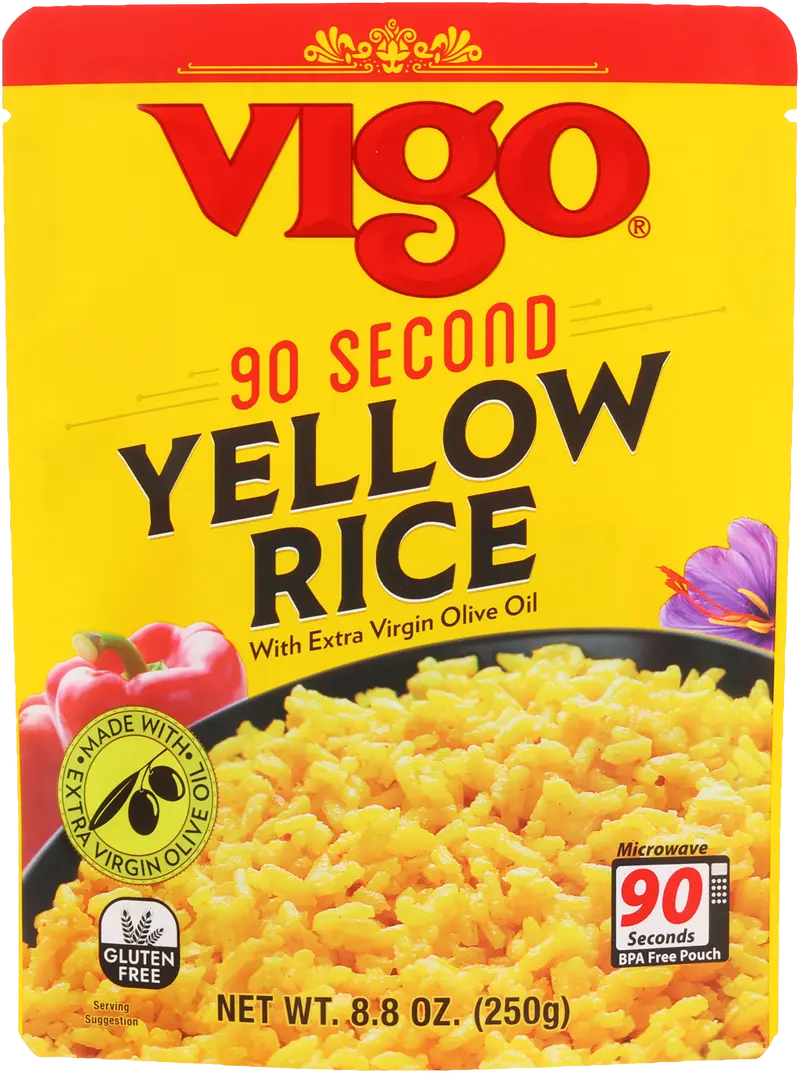 Vigo 90-Second Yellow Rice Mix – Quick-Cook Side Dish, 8.8 Oz 1