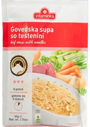 Vitaminka Beef-Flavored Noodle Soup Mix – 60G 1