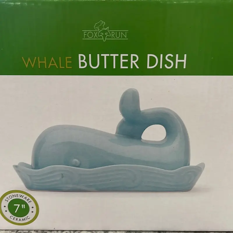 Whale-Shaped Butter Dish With Lid – Ceramic Storage Container 1