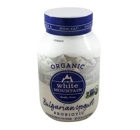 White Mountain Organic Non-Fat Bulgarian Yogurt – 32 Oz Probiotic Dairy 1