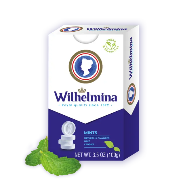 Wilhelmina Mint Drops – 3.5 Oz (100G) Refreshing Peppermint Candies 1