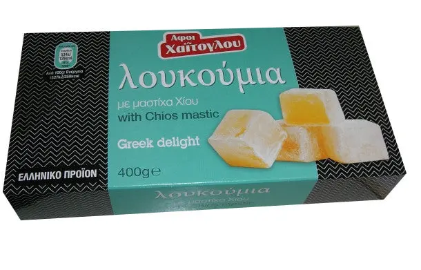 Xaitoglou Loukoumi With Authentic Chios Mastic – 400G Gift Box 1