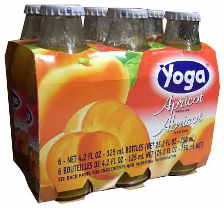 Yoga Apricot Nectar – 6-Pack (4.2 Oz Bottles) 1