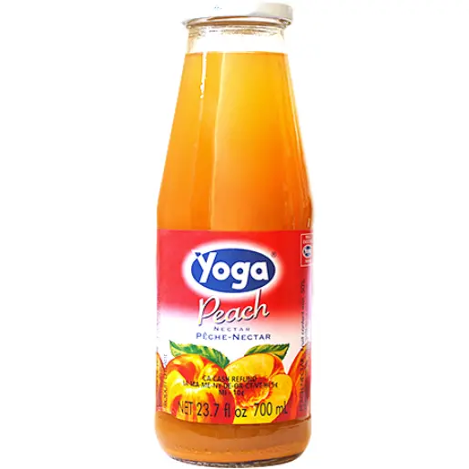 Yoga Peach Nectar – Naturally Sweetened Fruit Beverage, 23.7 Fl Oz (700 Ml) 1
