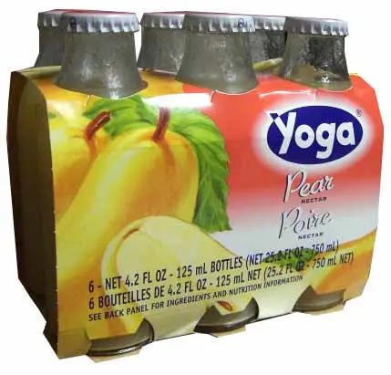 Yoga Pear Nectar – 6-Pack (4.2 Oz Bottles) 1