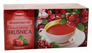 Yumis Brusnica Cranberry Herbal Tea – 20 Sachets (35G) 1