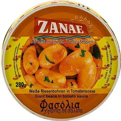 Zanae Giant Beans In Tomato Sauce, 280 G (10 Oz) 1