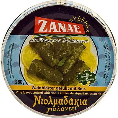 Zanae Grape Leaves Stuffed With Rice, 280 G 1