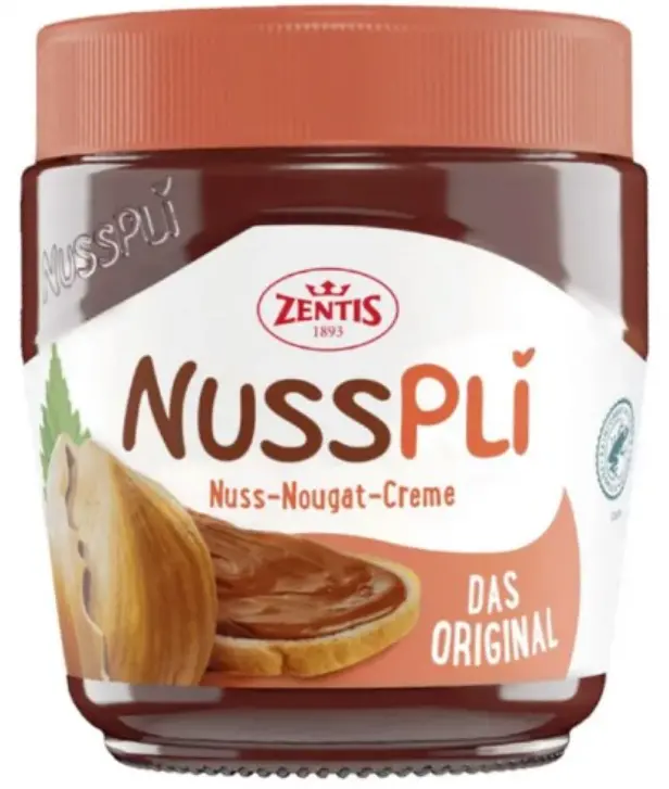Zentis Nusspli Hazelnut-Nougat Cream – 400G (14Oz) Spread 1