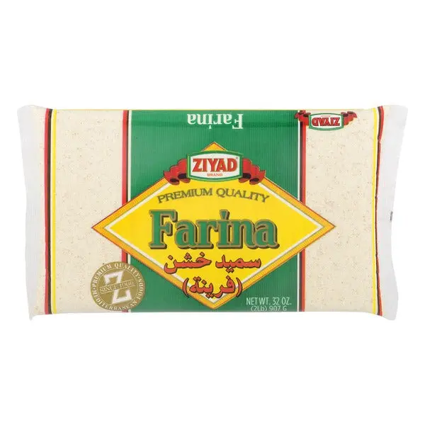 Ziyad Farina – 32 Oz Fine Wheat Semolina For Desserts & Porridge 1