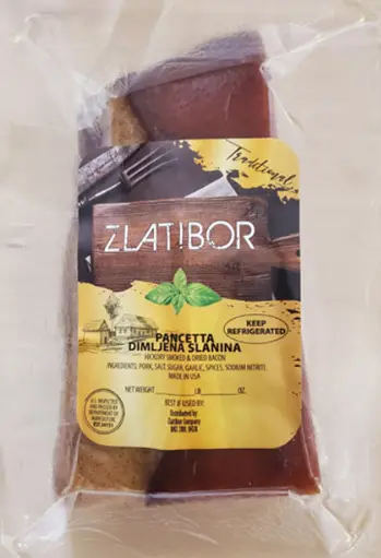 Zlatibor Smoked Pancetta (Slanina) – ~0.36–0.5 Kg (0.8–1.1 Lbs) 1