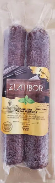 Zlatibor Smoked Tea Sausage (Dimljena Cajna Kobasica) – ~0.5–0.64 Kg (1.1–1.4 Lbs) 1