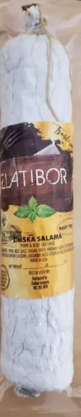 Zlatibor Winter Salami (Zimska Salama) – ~0.5–0.64 Kg (1.1–1.4 Lbs) 1