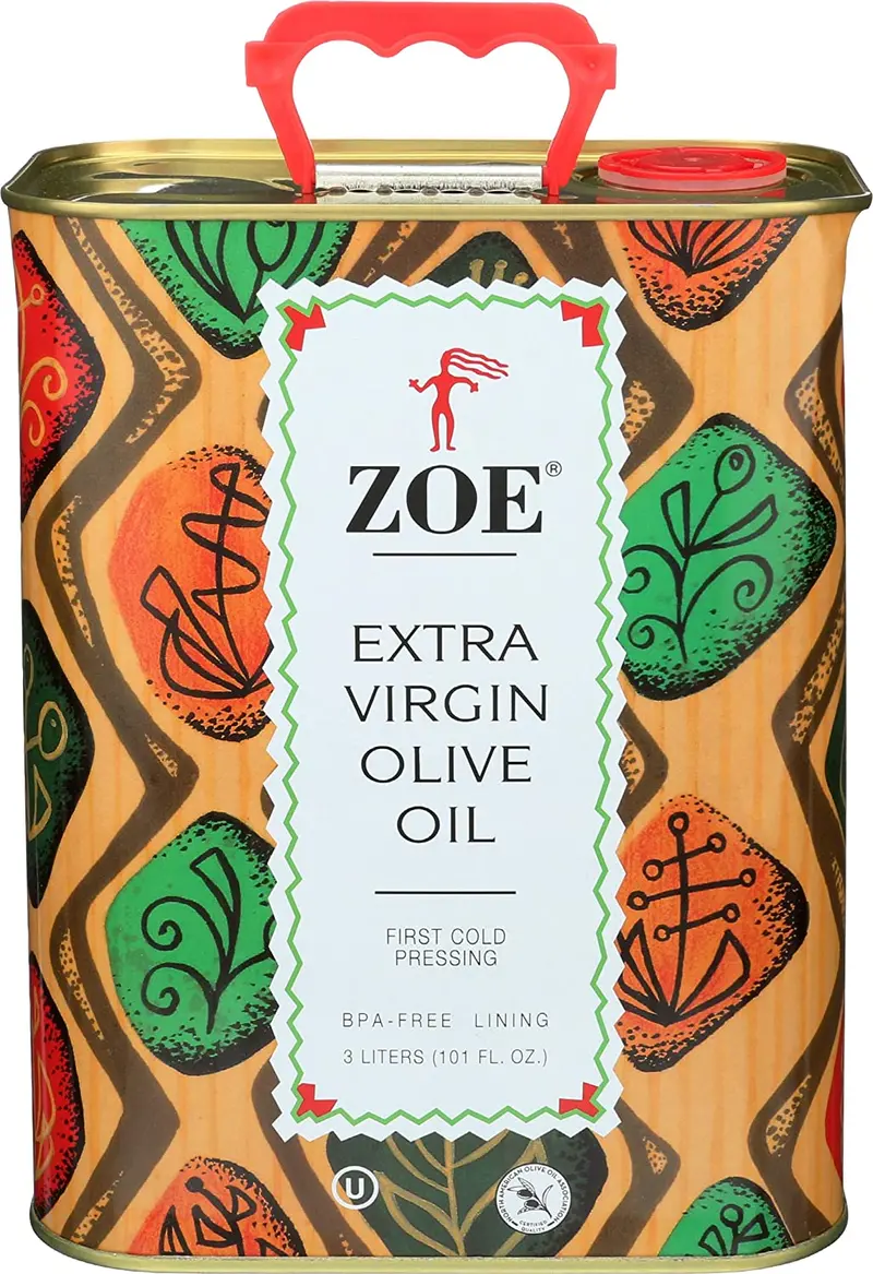 Zoe Premium Extra Virgin Olive Oil, 3 Liter Bottle 1